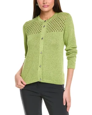 St. John Sparkle Crochet Cardigan