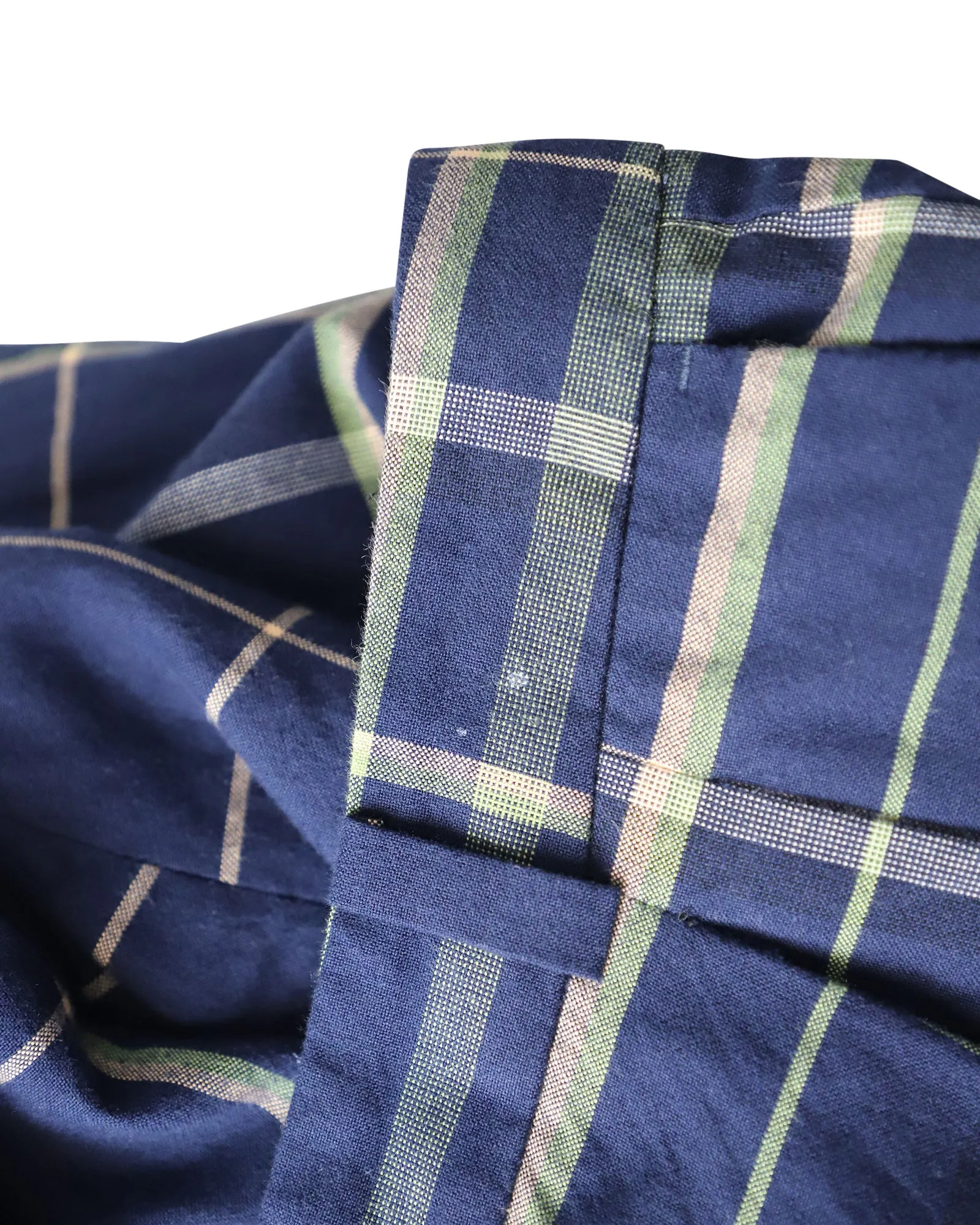 Stine Goya Checked Trousers in Navy Blue Cotton