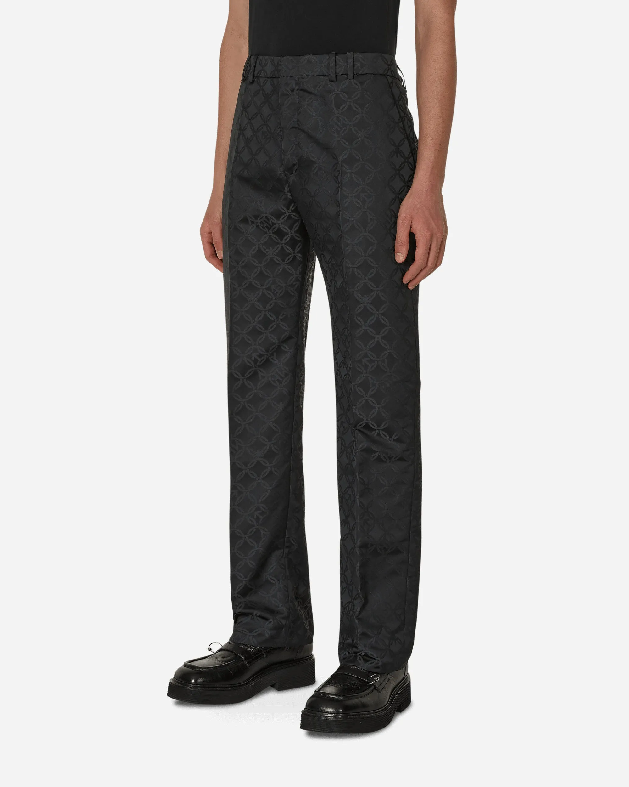 Straight Cut Trousers Black
