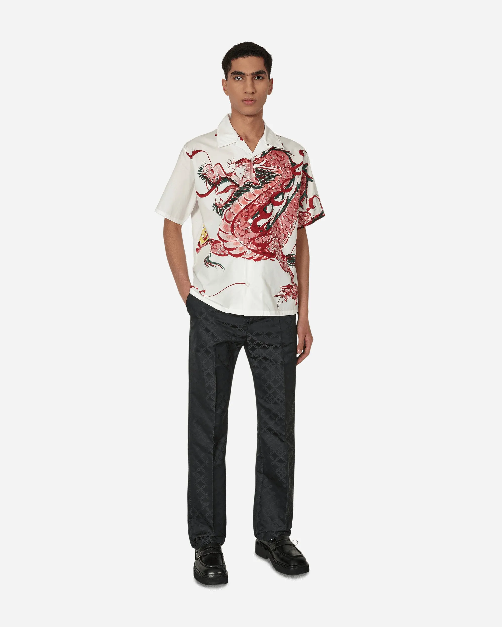 Straight Cut Trousers Black