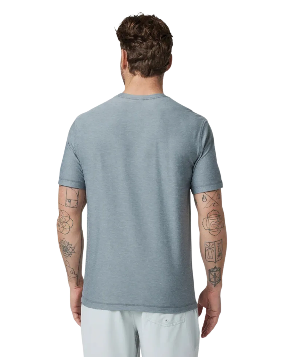 Strato Tech T-Shirt in Dusty Blue Heather