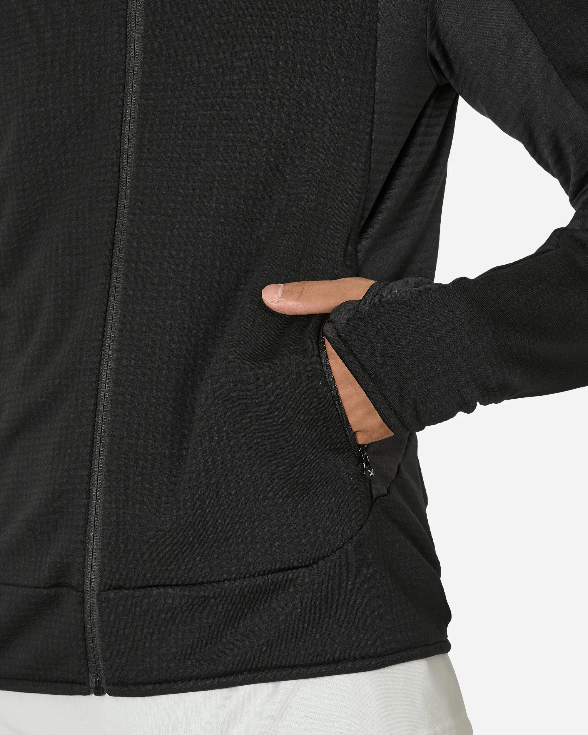Stretch Color Fleece Jacket Black