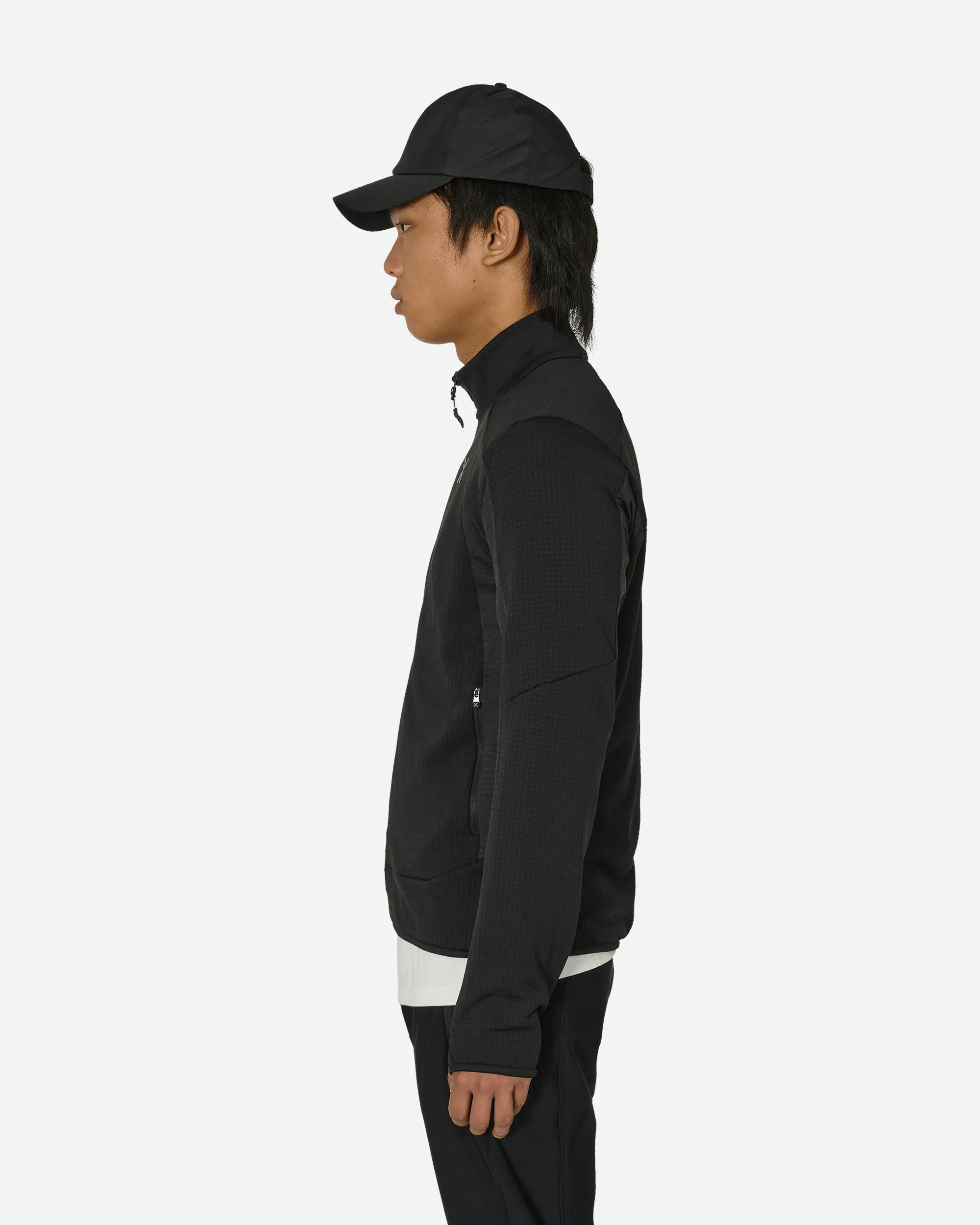 Stretch Color Fleece Jacket Black