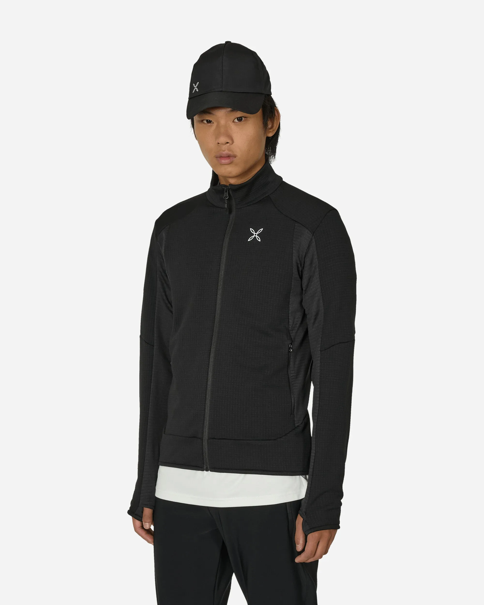 Stretch Color Fleece Jacket Black