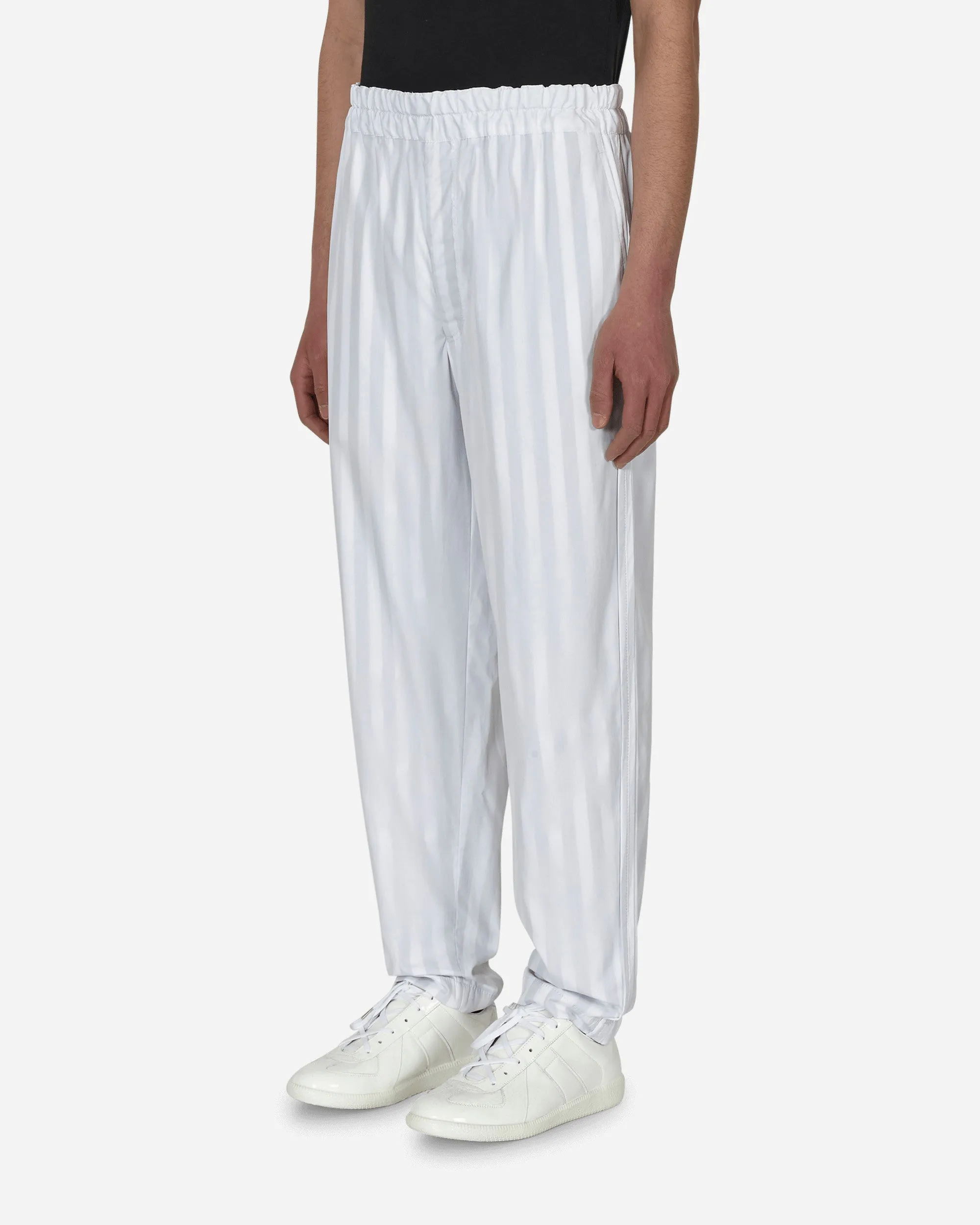 Stripe Trousers White