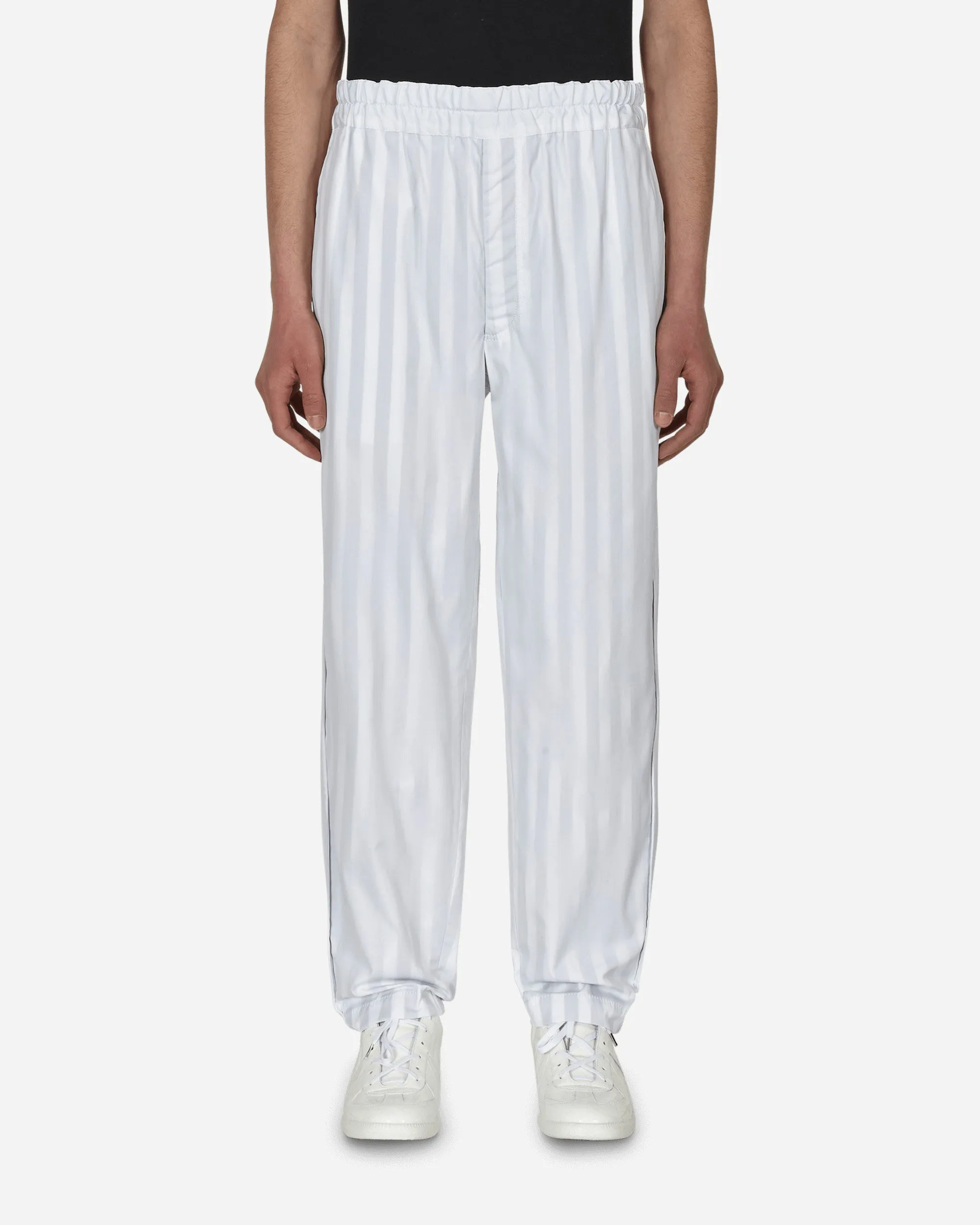 Stripe Trousers White