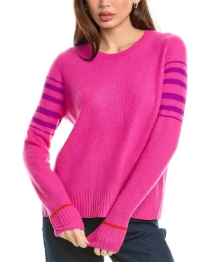 Striped Sweater In Rhubarb