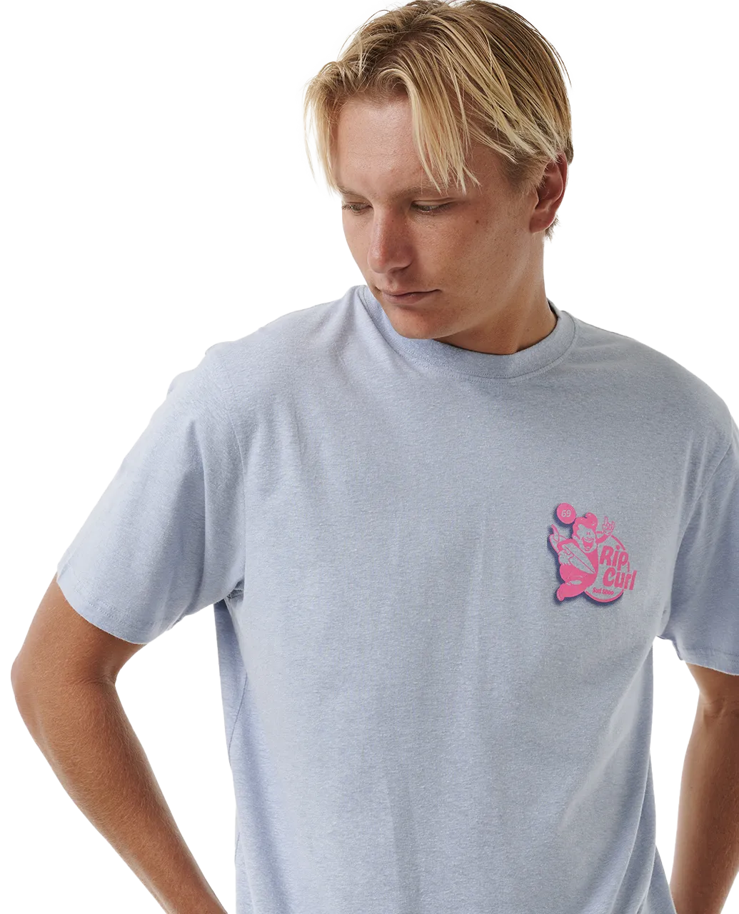 Surfer Dude T-Shirt in Spray Blue