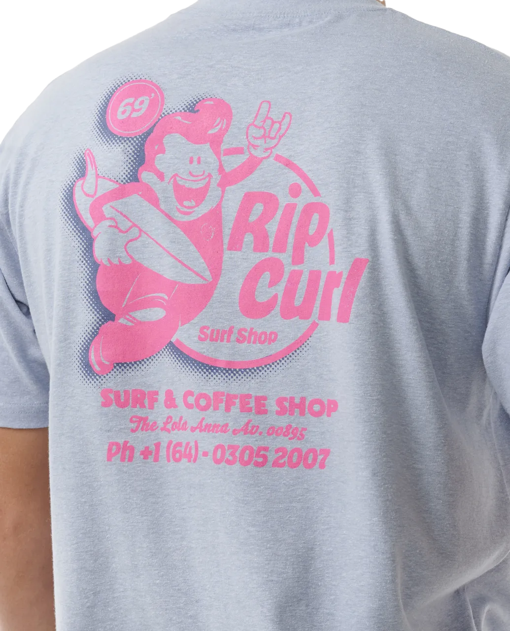 Surfer Dude T-Shirt in Spray Blue