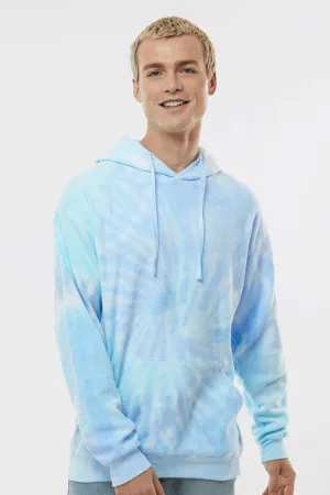 Tie-Dye Mens Cloud Hooded Sweatshirt Hoodie w/ Pouch Pocket - Lagoon