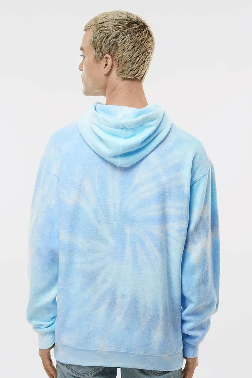 Tie-Dye Mens Cloud Hooded Sweatshirt Hoodie w/ Pouch Pocket - Lagoon