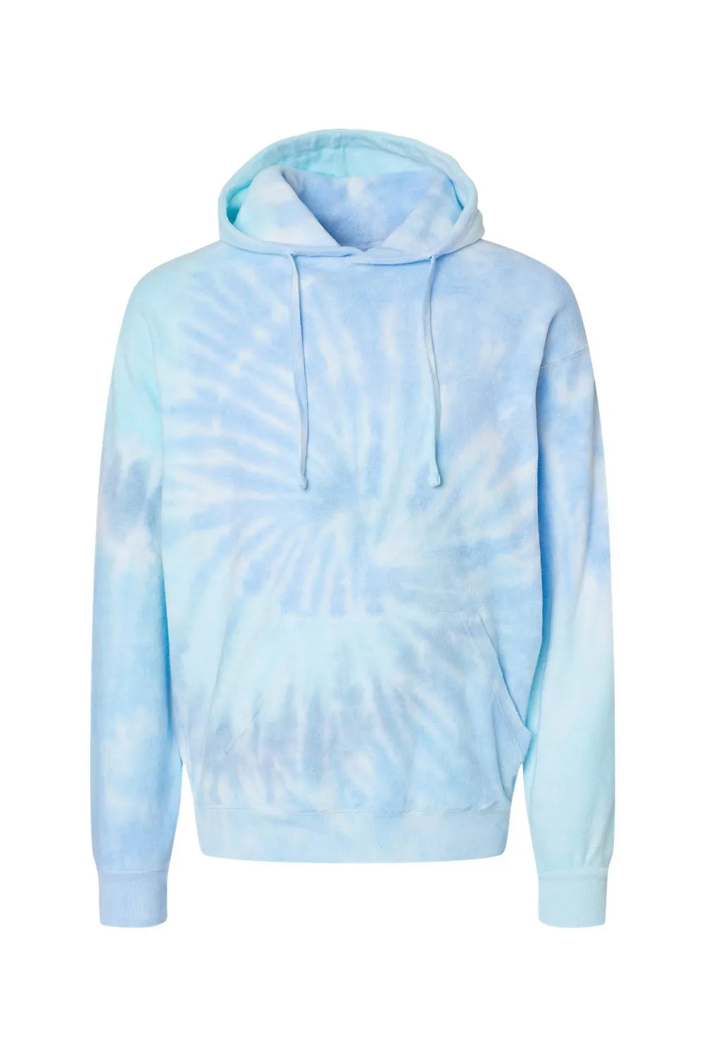 Tie-Dye Mens Cloud Hooded Sweatshirt Hoodie w/ Pouch Pocket - Lagoon
