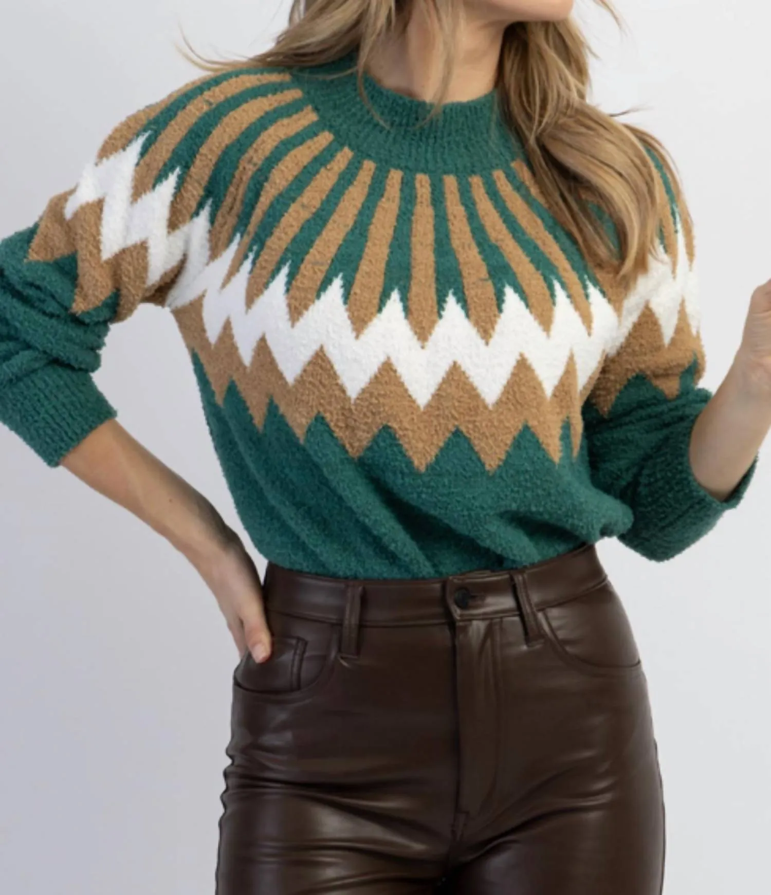 Tis The Starburst Sweater In Green
