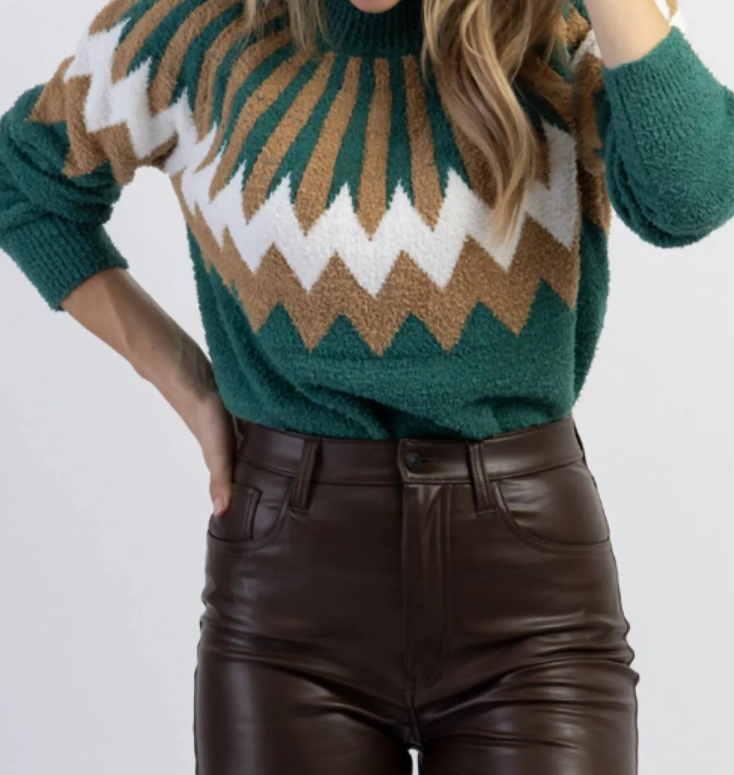 Tis The Starburst Sweater In Green