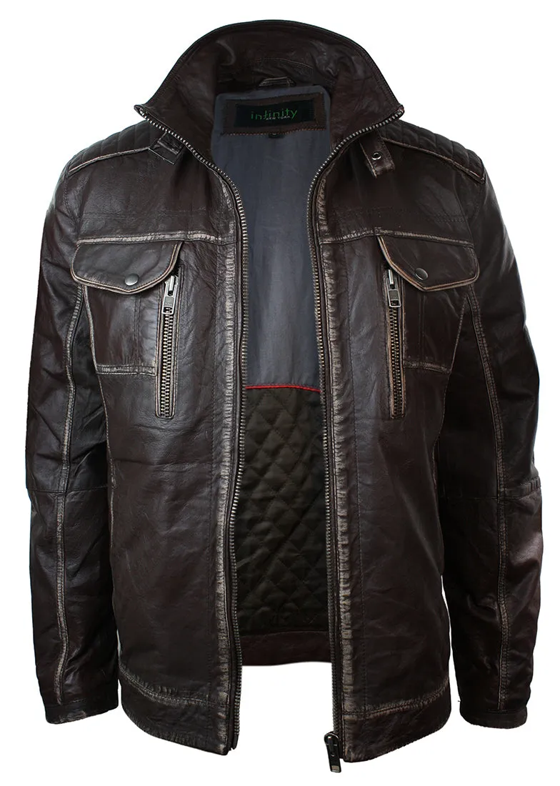 Toronto Jacket Washed Leather