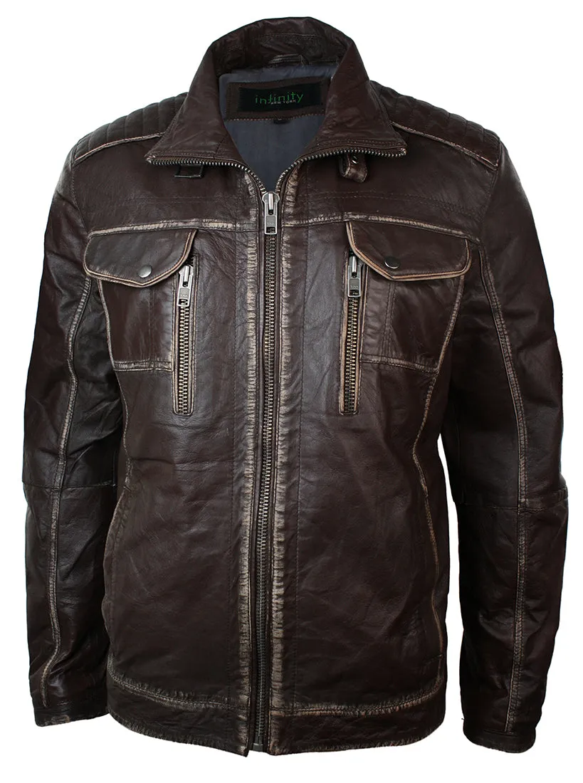 Toronto Jacket Washed Leather