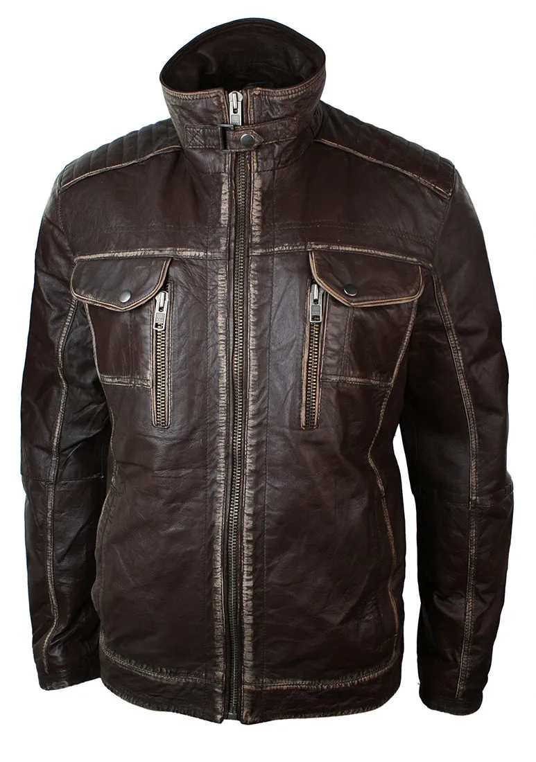 Toronto Jacket Washed Leather