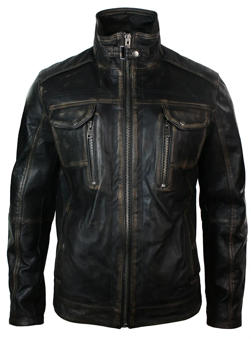 Toronto Jacket Washed Leather