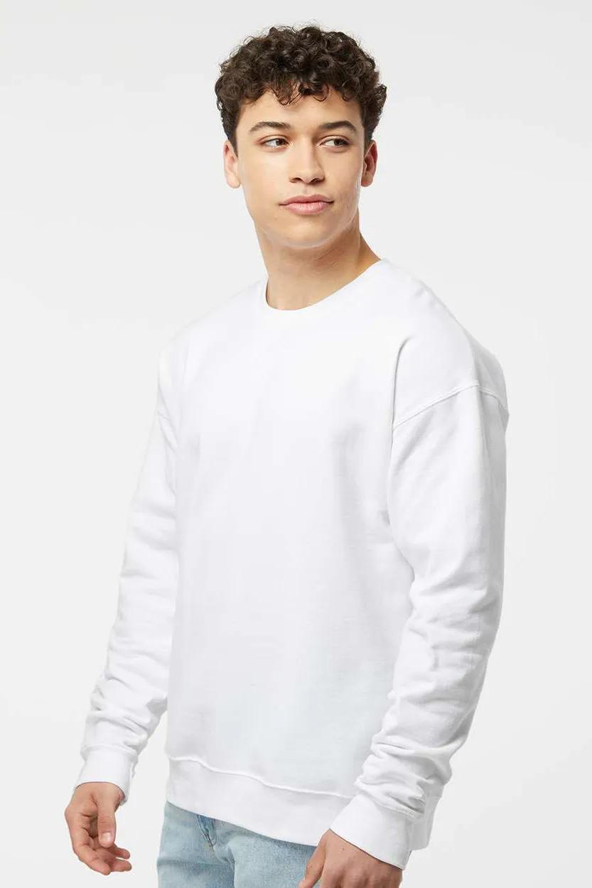 Tultex Mens Fleece Crewneck Sweatshirt - White