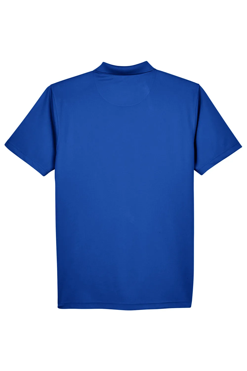 UltraClub Mens Cool & Dry Performance Moisture Wicking Short Sleeve Polo Shirt - Cobalt Blue