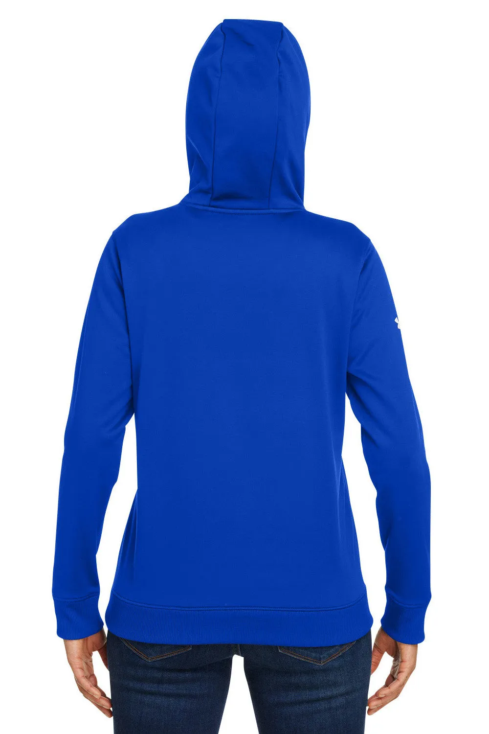 Under Armour Womens Storm Armourfleece Water Resistant Hooded Sweatshirt Hoodie w/ Pouch Pocket - Royal Blue