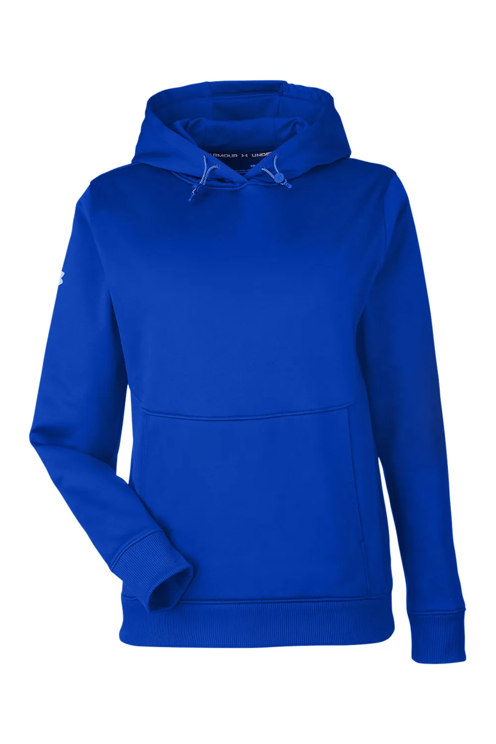 Under Armour Womens Storm Armourfleece Water Resistant Hooded Sweatshirt Hoodie w/ Pouch Pocket - Royal Blue