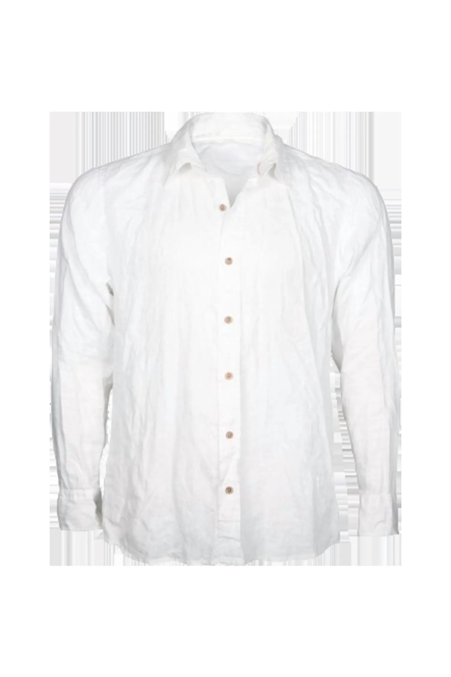 Unisex Linen Shirt In White