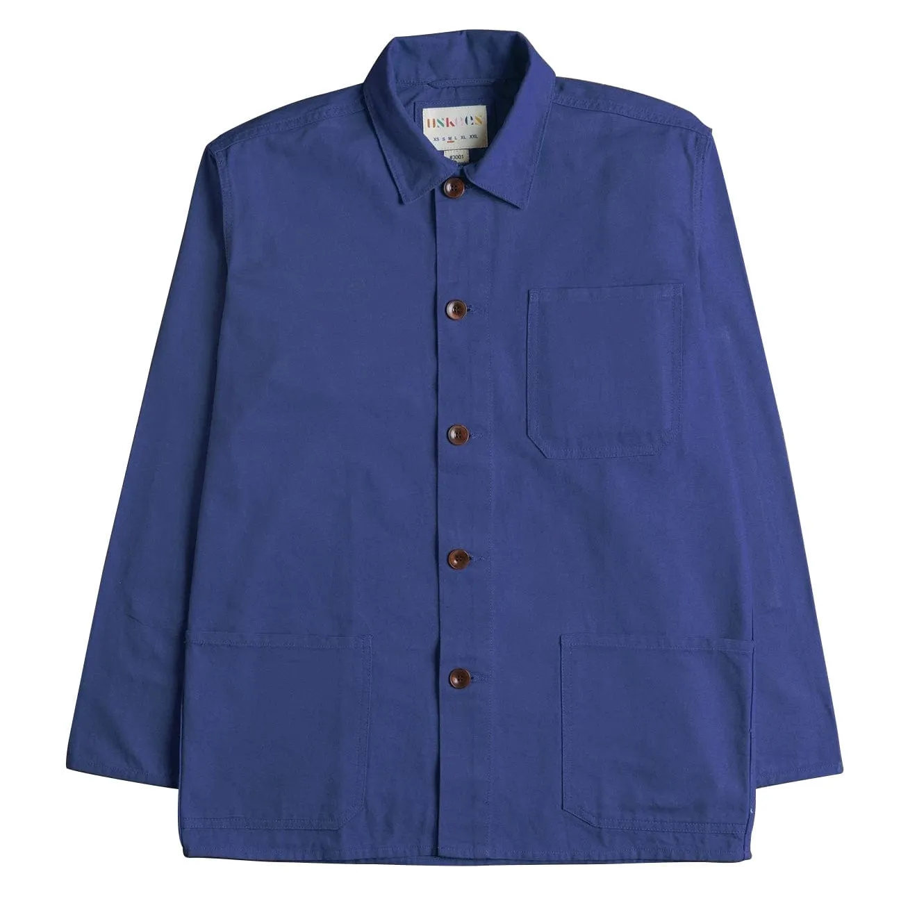 Uskees 3001 Buttoned Overshirt Ultra Blue