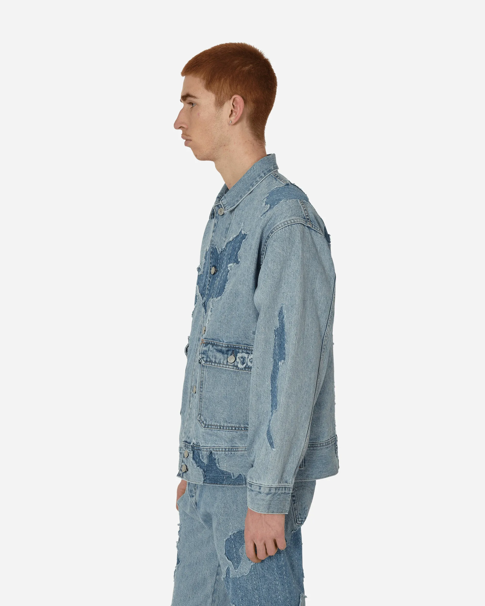 Utility Trucker Jacket Blue