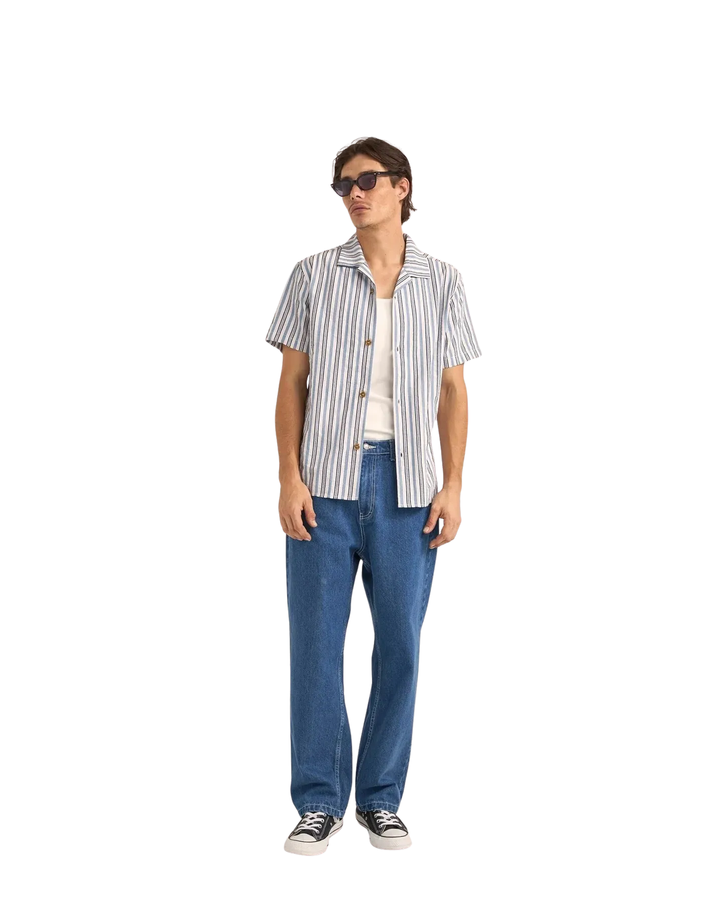 Vacation Stripe Shirt in Blue