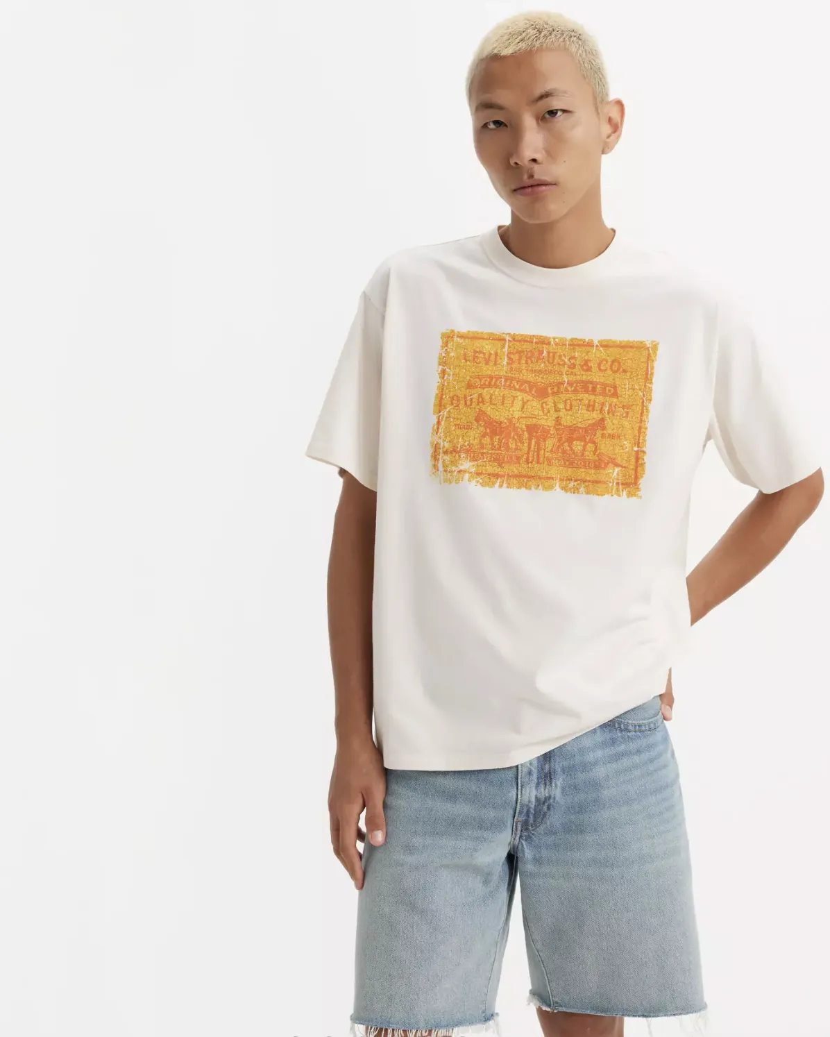 Vintage Graphic T-Shirt in Archival Patch Egret