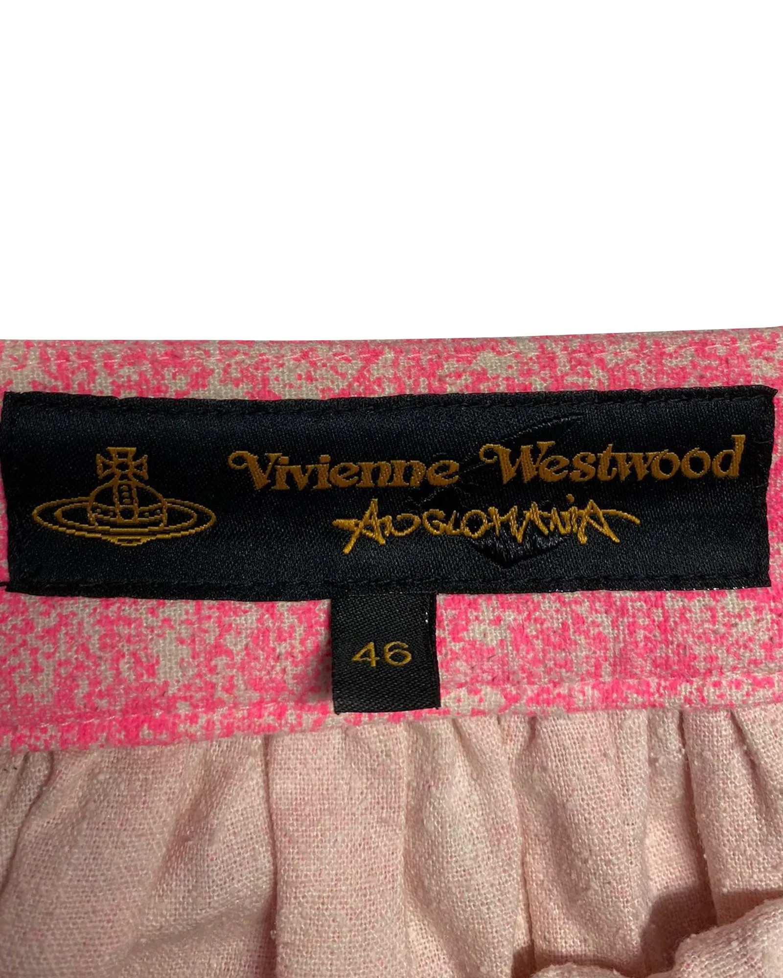 Vivienne Westwood Anglomania Speckled Skirt in Pink Silk