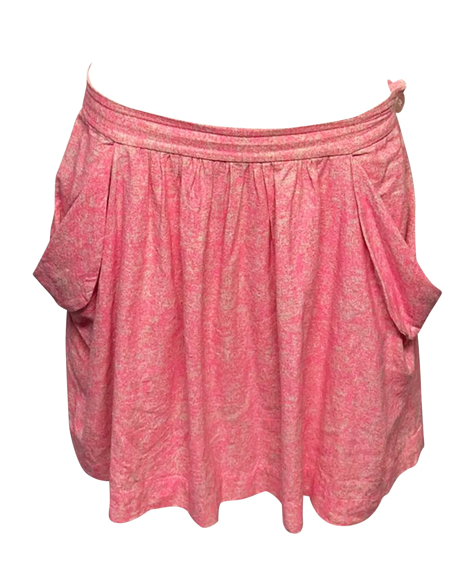 Vivienne Westwood Anglomania Speckled Skirt in Pink Silk