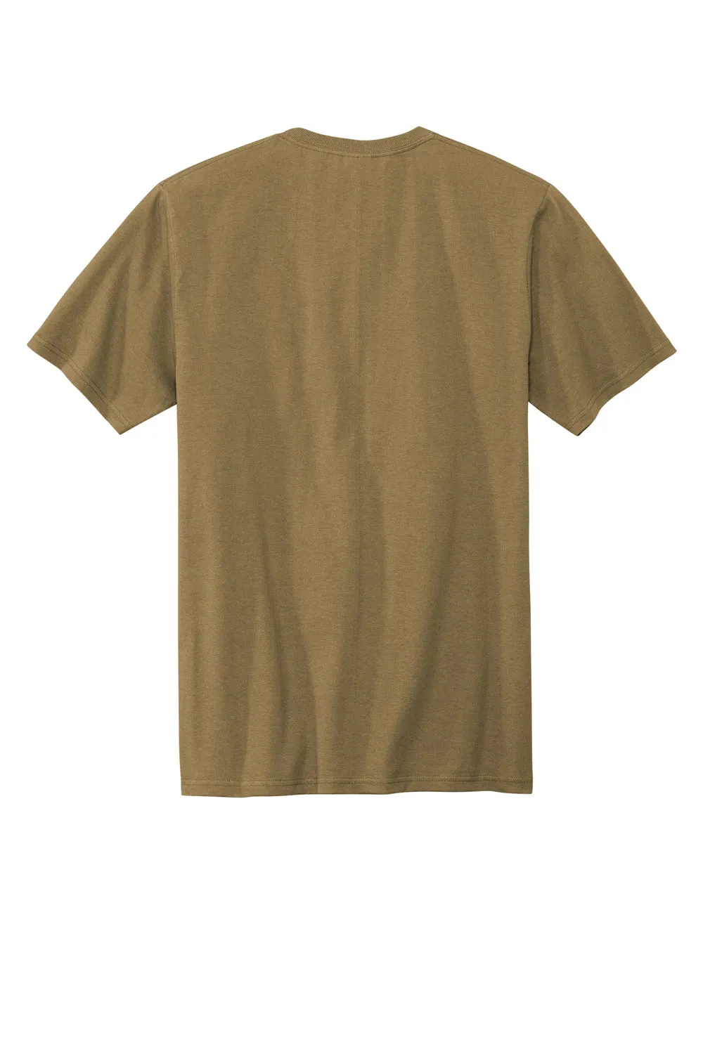 Volunteer Knitwear Mens USA Made All American Short Sleeve Crewneck T-Shirt - Coyote Brown Clothing Volunteer-Knitwear