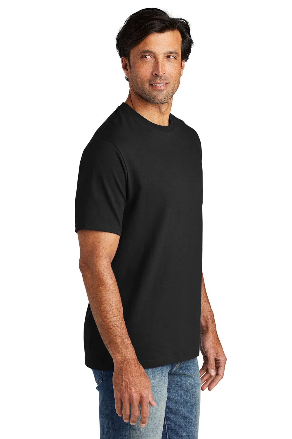 Volunteer Knitwear Mens USA Made All American Short Sleeve Crewneck T-Shirt - Deep Black Clothing Volunteer-Knitwear
