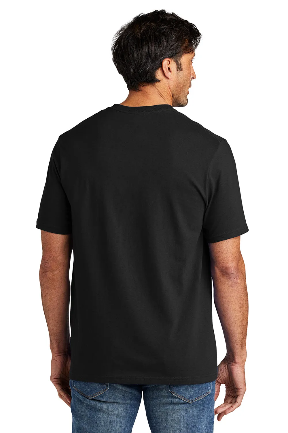 Volunteer Knitwear Mens USA Made All American Short Sleeve Crewneck T-Shirt - Deep Black Clothing Volunteer-Knitwear