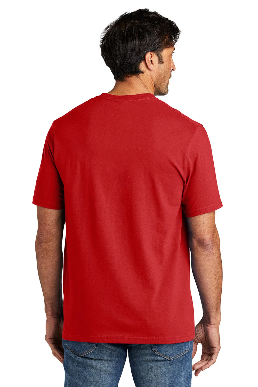 Volunteer Knitwear Mens USA Made All American Short Sleeve Crewneck T-Shirt - Flag Red Clothing Volunteer-Knitwear