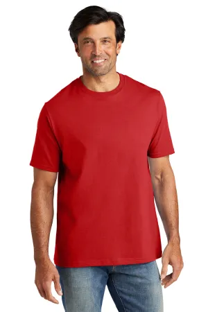 Volunteer Knitwear Mens USA Made All American Short Sleeve Crewneck T-Shirt - Flag Red Clothing Volunteer-Knitwear