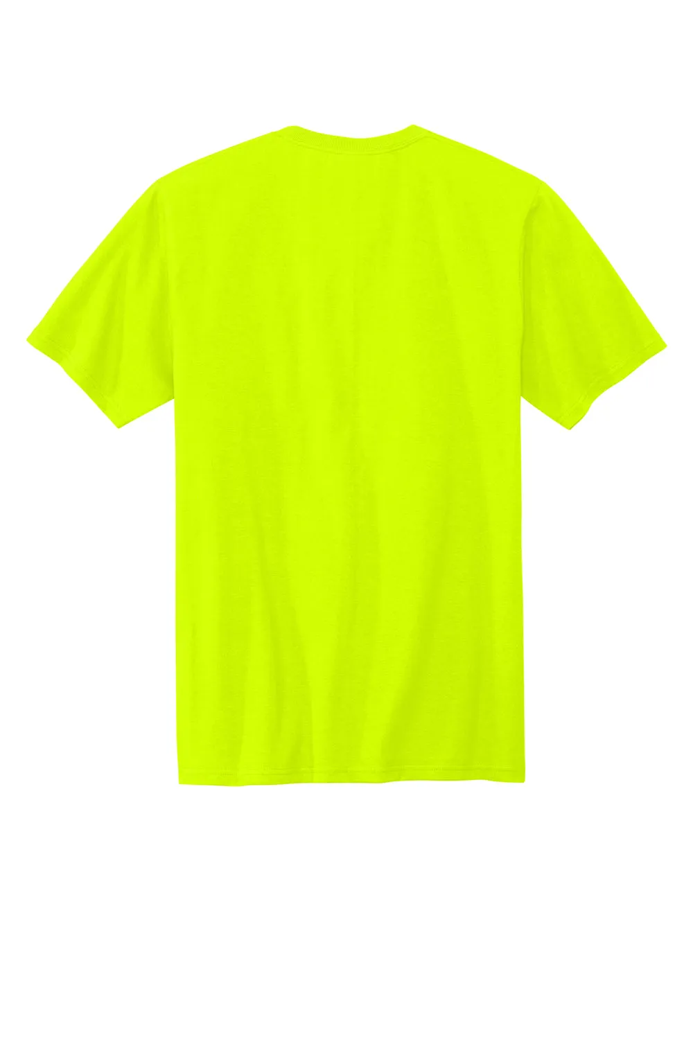Volunteer Knitwear Mens USA Made All American Short Sleeve Crewneck T-Shirt - Safety Green Clothing Volunteer-Knitwear