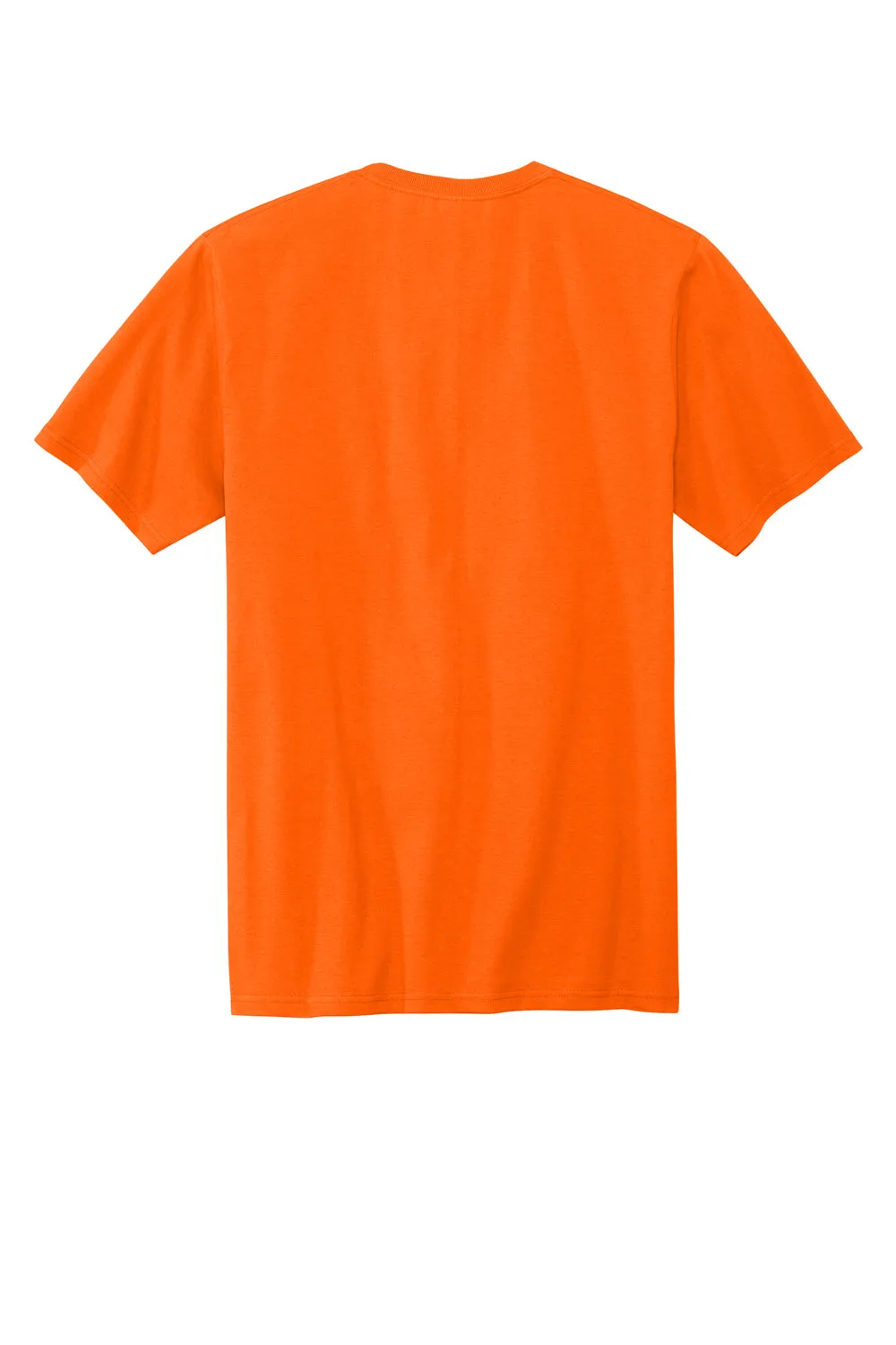 Volunteer Knitwear Mens USA Made All American Short Sleeve Crewneck T-Shirt - Safety Orange Clothing Volunteer-Knitwear