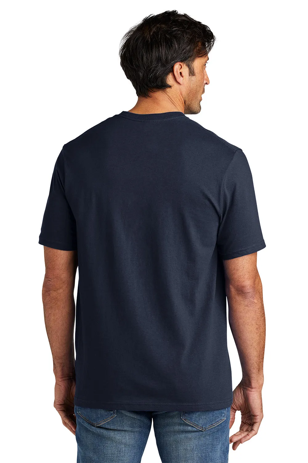 Volunteer Knitwear Mens USA Made All American Short Sleeve Crewneck T-Shirt - Strong Navy Blue Clothing Volunteer-Knitwear
