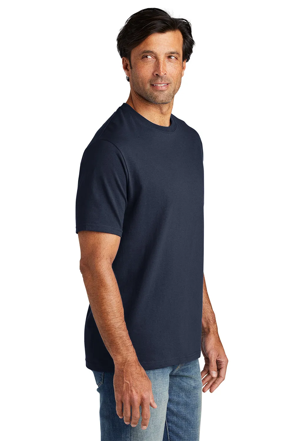 Volunteer Knitwear Mens USA Made All American Short Sleeve Crewneck T-Shirt - Strong Navy Blue Clothing Volunteer-Knitwear