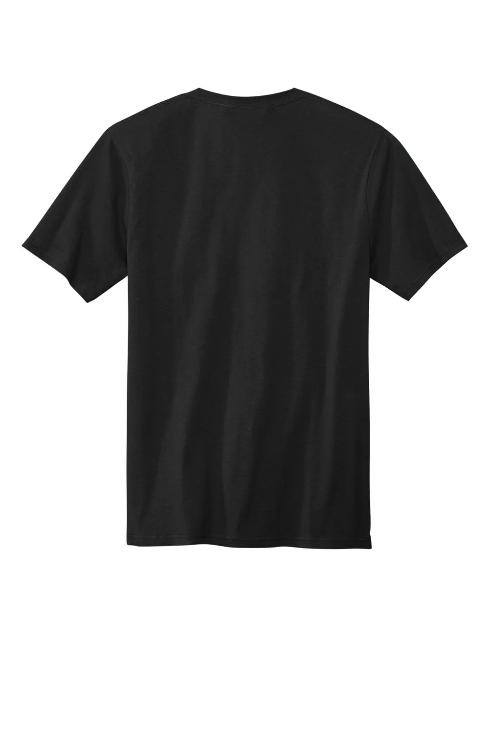 Volunteer Knitwear Mens USA Made All American Short Sleeve Crewneck T-Shirt w/ Pocket - Deep Black Clothing Volunteer-Knitwear