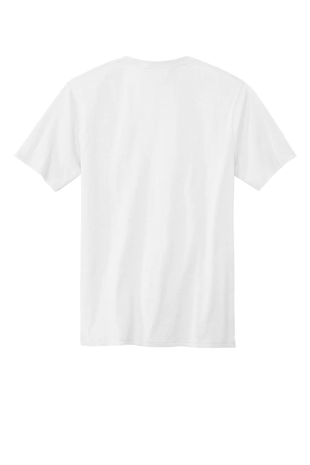 Volunteer Knitwear Mens USA Made All American Short Sleeve Crewneck T-Shirt w/ Pocket - White Clothing Volunteer-Knitwear