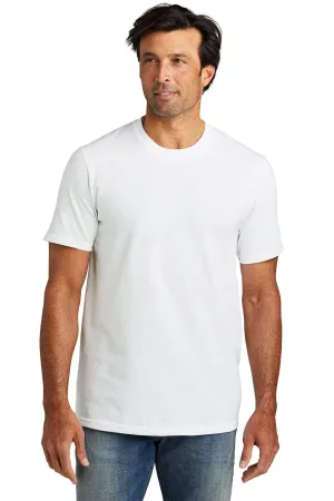 Volunteer Knitwear Mens USA Made All American Short Sleeve Crewneck T-Shirt - White Clothing Volunteer-Knitwear