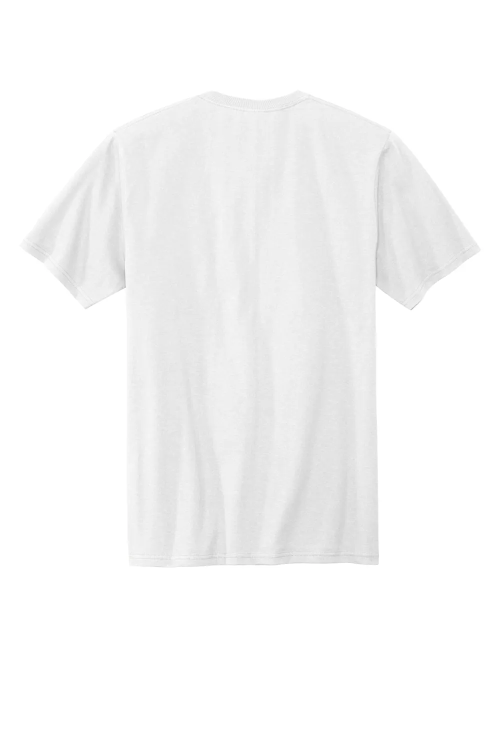 Volunteer Knitwear Mens USA Made All American Short Sleeve Crewneck T-Shirt - White Clothing Volunteer-Knitwear