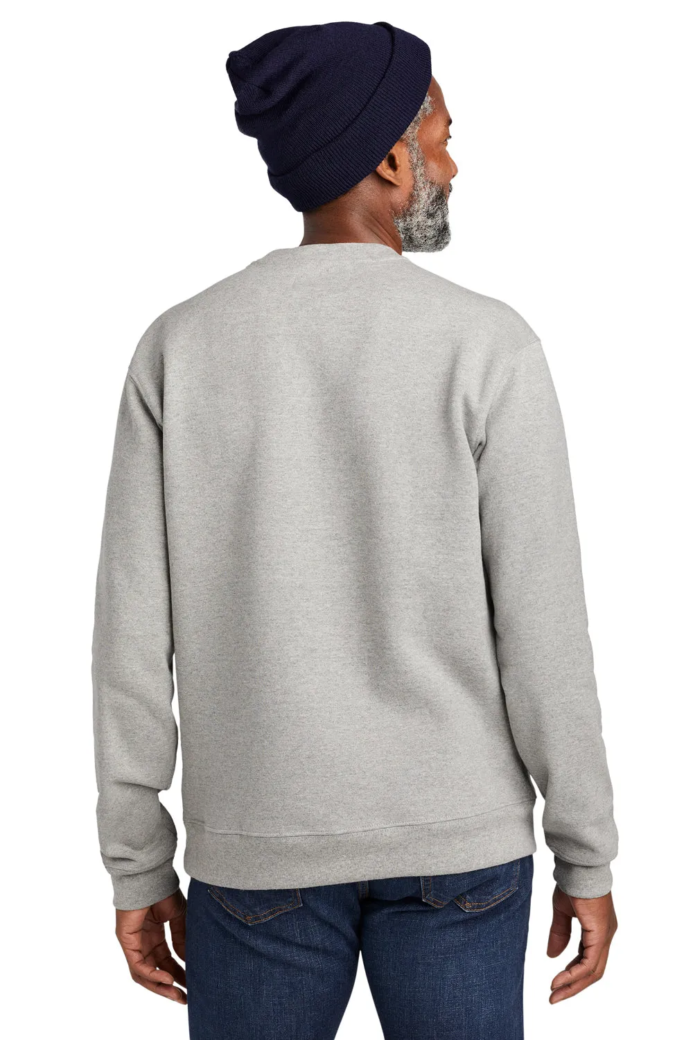 Volunteer Knitwear Mens USA Made Chore Fleece Crewneck Sweatshirt - Heather Grey Clothing Volunteer-Knitwear