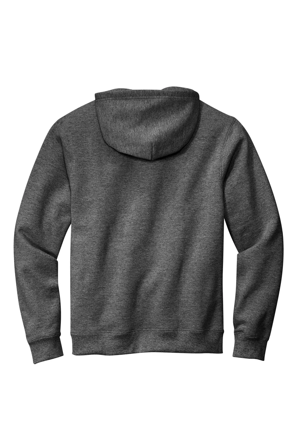 Volunteer Knitwear Mens USA Made Chore Fleece Hooded Sweatshirt Hoodie w/ Pouch Pocket - Heather Charcoal Grey