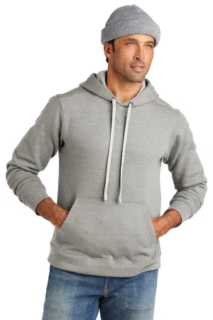 Volunteer Knitwear Mens USA Made Chore Fleece Hooded Sweatshirt Hoodie w/ Pouch Pocket - Heather Grey Clothing Volunteer-Knitwear