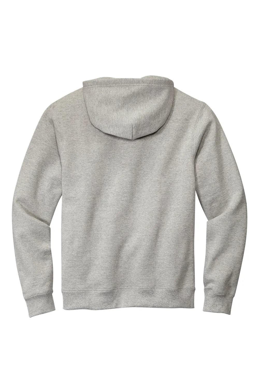Volunteer Knitwear Mens USA Made Chore Fleece Hooded Sweatshirt Hoodie w/ Pouch Pocket - Heather Grey